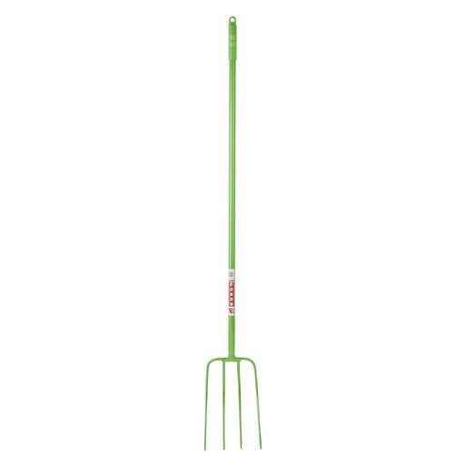 [116/48/PST] Red Gorilla - 4 Prong Manure Fork Straight Handle - Pistachio (48" Straight Handle)