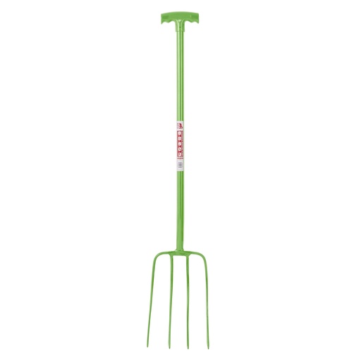 [116/T/PST] Red  Gorilla - 4 Prong Manure Fork T-Handle - Pistachio (T-Handle)