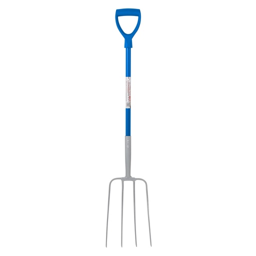 [MAN/D/BLUE] Red  Gorilla - 4 Prong Manure Fork D Handle - Blue (D Handle)