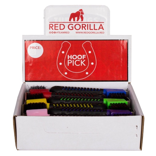 [T.HP] Red  Gorilla - Hoofpick - Hoof Pick (18 in a box)